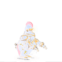 The armour figure in a full air squat